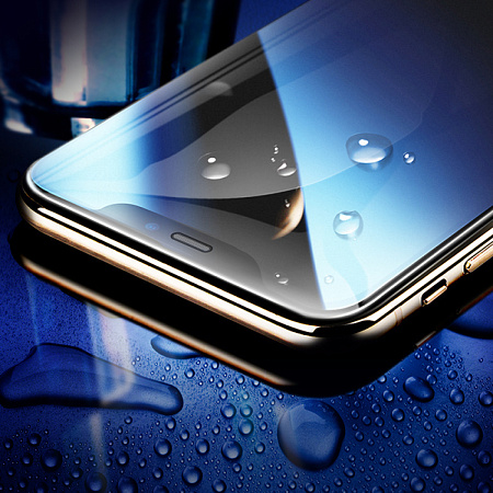 Защитное стекло на iPhone XS Max/11 Pro Max (A34), HOCO, 9D large arc dustproof glass, черное