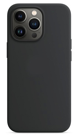 Чехол - накладка для iPhone 13 Pro, Silicon Case, без лого, черный