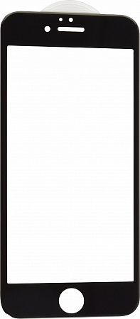 Защитное стекло на iPhone 6/6S, 10D, черное, АКЦИЯ+НАКЛЕЙКА В ПОДАРОК