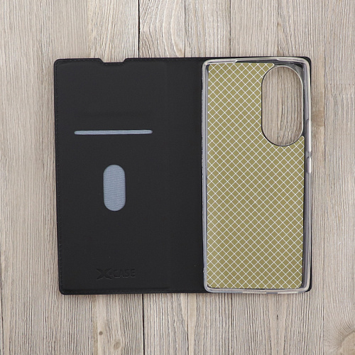 Чехол-книжка для Huawei Honor 70, X-CASE, боковой, черный
