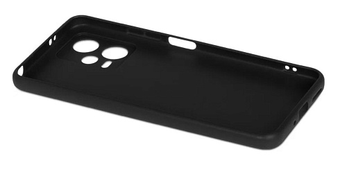 Чехол силиконовый для Xiaomi Redmi Note 12 (5G)/Poco X5 (5G), с защитой камеры, X-CASE, черный