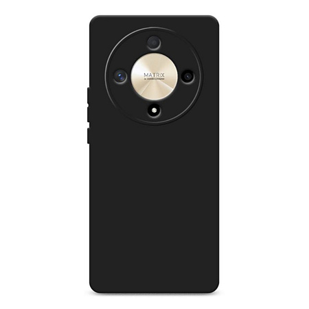 Чехол силиконовый для Honor X9B, с микрофиброй внутри, с защитой камеры, X-CASE, черный