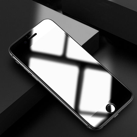 Защитное стекло для iPhone 6 Plus/6S Plus (A1), HOCO, Shatterproof edges, 3D, закруглённое, черное