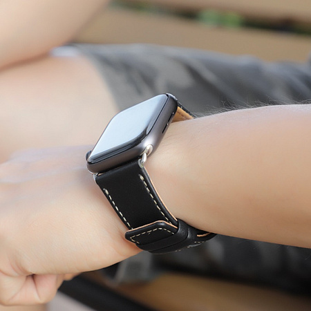 Защитное стекло на Apple Watch, HOCO, 40mm, 3D, черное