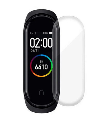 Защитная пленка на Xiaomi Mi Band 4,  (2 штуки), прозрачный