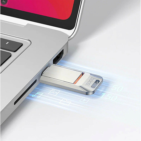 USB Flash Drive 128GB (UD17), Type-C, складная, Скорость записи 20-50MB/S, Скорость чтения 80-150MB/S