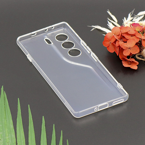 Чехол силиконовый для TECNO Camon 40 Pro (5G), с защитой камеры, X-CASE, прозрачный