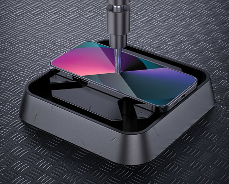 Защитное стекло на iPhone 13 Pro Max (6.7)/14 Plus, A12 Plus, HOCO, Nano, черное