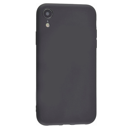 Чехол силиконовый для iPhone XR (6.1), good quality, с защитой камеры, X-CASE, черный