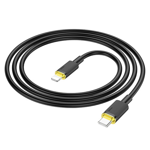 Кабель Lightning to Type-C (PD), HOCO, U109, 1.2м, черный