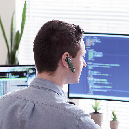 BT гарнитура Hoco, E60 (универсальная для всех телефонов), черный