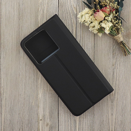 Чехол-книжка для Xiaomi Redmi Note 13 Pro (5G)/Poco X6 (5G), X-CASE, боковой, черный