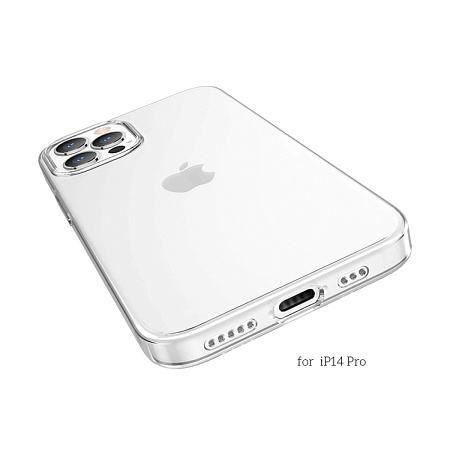 Чехол силиконовый для iPhone 14 Pro, Light series TPU, HOCO, прозрачный