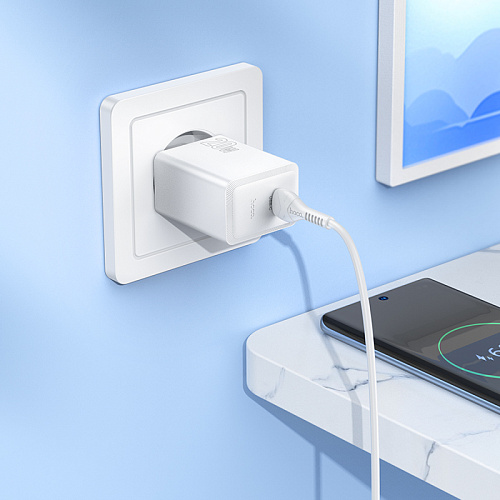 Сетевое зарядное устройство, 1 PD 20W (N68), HOCO, цвет белый