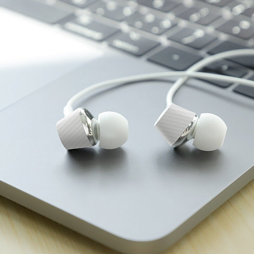 Проводные наушники M70 Graceful universal earphones with mic,hoco, белые