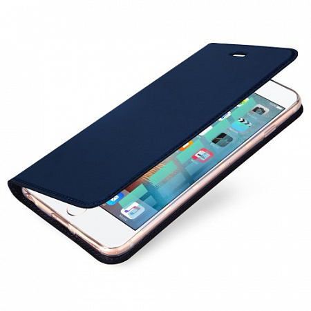 Чехол-книжка для iPhone 6 Plus/6S Plus, DU DU, боковой, синий