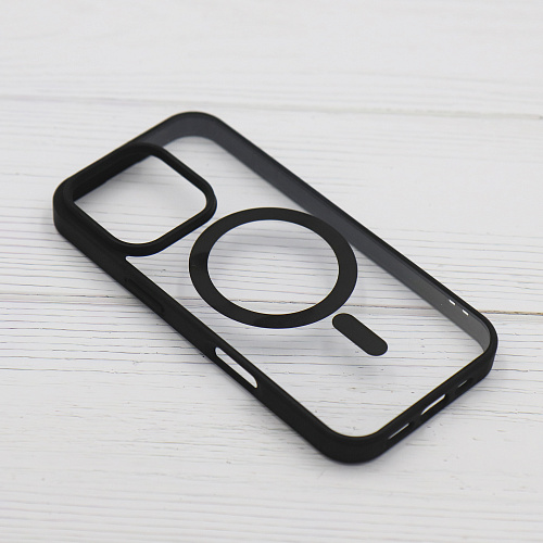 Чехол силиконовый для iPhone 16 Pro, Магнитный (MagSafe), X-CASE, черный