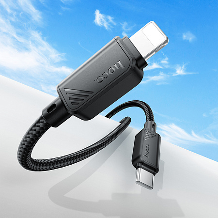 Кабель Lightning to Type-C (PD), HOCO, X113, 1м, черный