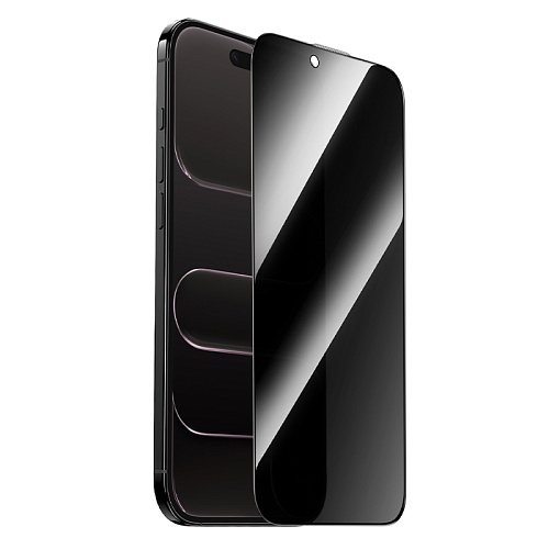 Защитное стекло для iPhone 17 Air, G777 Plus, HOCO, anti-static, антишпион, черное