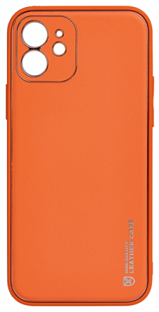 Чехол силиконовый для IPhone 11, Graceful Leather series, HOCO, оранжевый