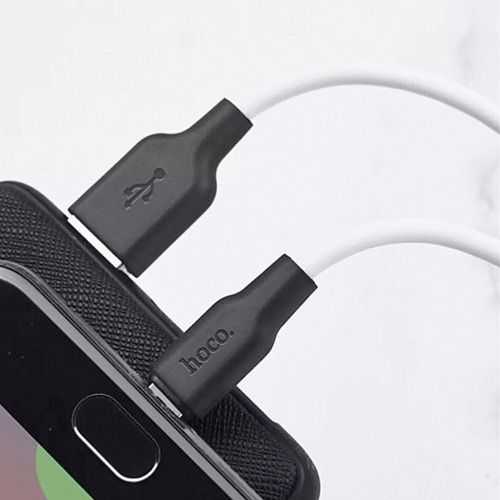 USB Кабель Micro, HOCO, X21 Plus, силиконовый, черно-белый