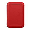 Чехол для карт (MagSafe), без лого, силиконовый, X-CASE, красный