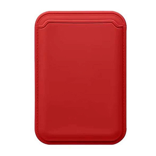 Чехол для карт (MagSafe), без лого, силиконовый, X-CASE, красный