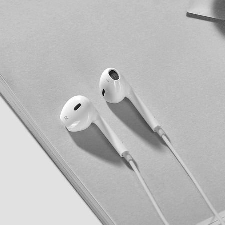 Проводные наушники M101, Crystal joy wire-controlled earphones with microphone, HOCO, белые