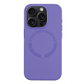 Чехол-накладка для iPhone 15 Pro, Silicon Case, магнитный (MagSafe), без лого, X-CASE, сиреневый