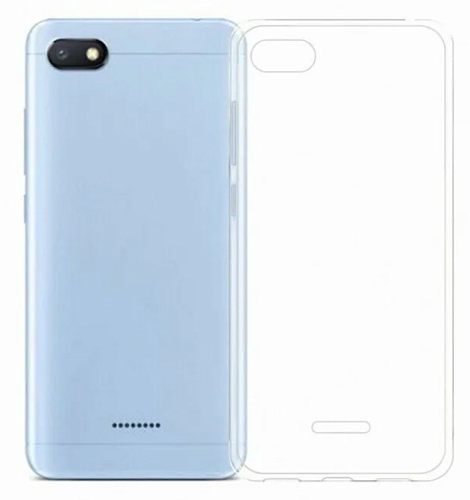 Чехол силиконовый для Xiaomi Redmi 6A, прозрачный