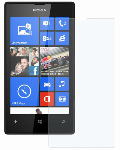 Защитное стекло на Microsoft Lumia 520\525, прозрачное, X-CASE