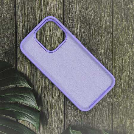 Чехол-накладка для iPhone 15 Pro Max, Silicon Case, магнитный (MagSafe), без лого, X-CASE, сиреневый