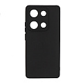 Чехол силиконовый для Xiaomi Redmi Note 14S (4G), с микрофиброй внутри, с защитой камеры, X-CASE, черный