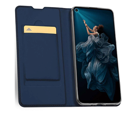 Чехол-книжка для Samsung Galaxy A02S, DU DU, боковой, синий