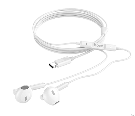 Проводные наушники M65, Type-C Special sound, HOCO, белые
