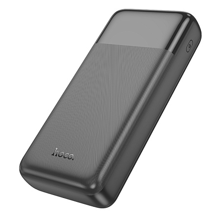 Универсальный Доп. Аккумулятор 20000mAh, J121A, HOCO, выход: 2 USB (22.5W)+1 PD (20W) с дисплеем, черный