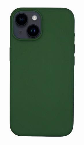 Чехол-накладка для iPhone 14, Silicon Case, без лого, сосновый лес