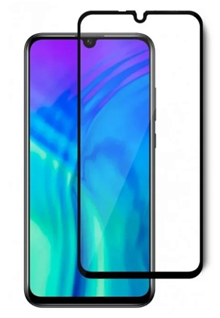 Защитное стекло на Huawei Enjoy 9e, Silk Screen 2.5D, черный, X-CASE