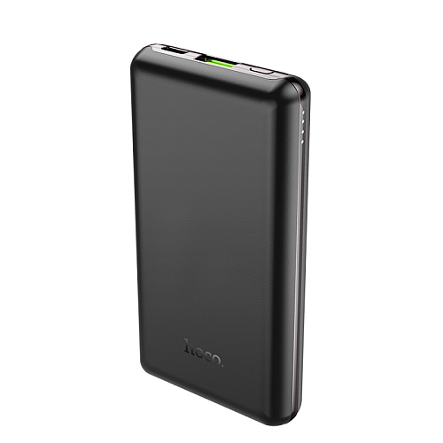 Универсальный Доп. Аккумулятор 10000mAh, Q7, HOCO, выход 1 USB (18W), 1 PD (20W), вход Type-C, черный
