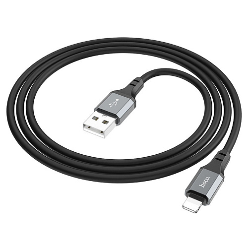 USB дата кабель Lightning, HOCO, X86, 1M, силиконовый, черный