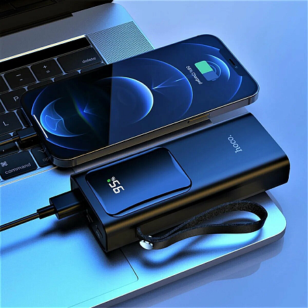 Универсальный Доп. Аккумулятор 10000mAh, J41, с диплеем, HOCO, черный