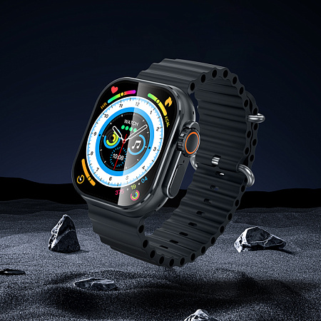 Умные часы Y23 Ultra Smart watch Hoco с поддержкой звонков, черные
