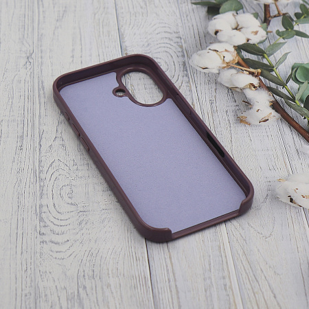 Чехол-накладка для iPhone 16, глянцевый, магнитный (MagSafe), без лого, X-CASE, фиолетовый