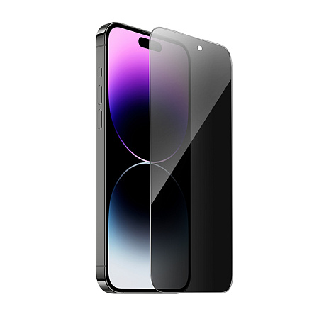 Защитное стекло для iPhone 15 Pro Max, A34 Plus, HOCO, Антишпионское стекло, черное