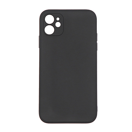 Чехол силиконовый для iPhone 11 (6.1), с микрофиброй внутри, с защитой камеры, X-CASE, черный