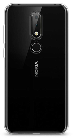 Чехол силиконовый для Nokia 6.1 Plus/X6, прозрачный