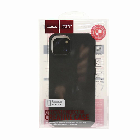 Чехол силиконовый для iPhone 13 (6.1), Fascination series, HOCO, черный