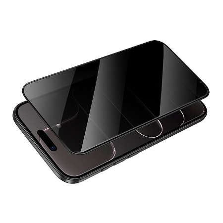 Защитное стекло для iPhone 17 Air, G15, HOCO, Guardian shield series full-screen anti-spy tempered glass, черное