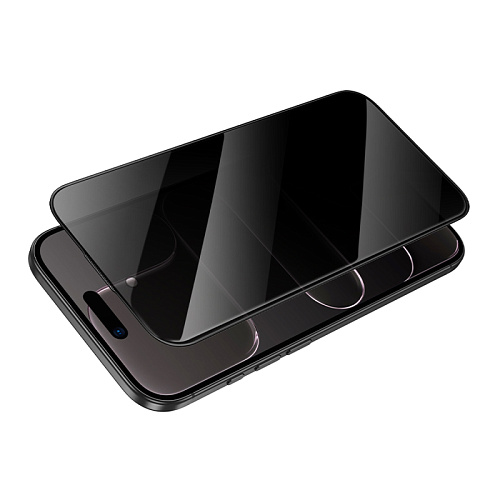 Защитное стекло для iPhone 17 Air, G15, HOCO, Guardian shield series full-screen anti-spy tempered glass, черное