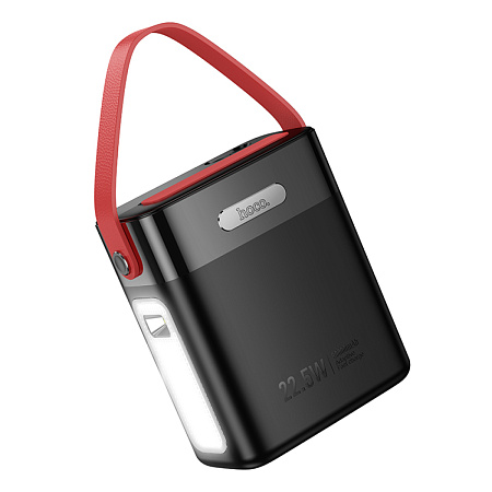 Универсальный Доп. Аккумулятор 80000mAh, J143, HOCO, выход: 1 USB 22.5W+ 2 USB 5V/2+2 PD 20W, черный